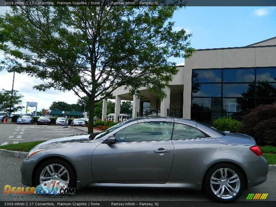 2009 Infiniti G 37 Convertible Platinum Graphite / Stone Photo #3
