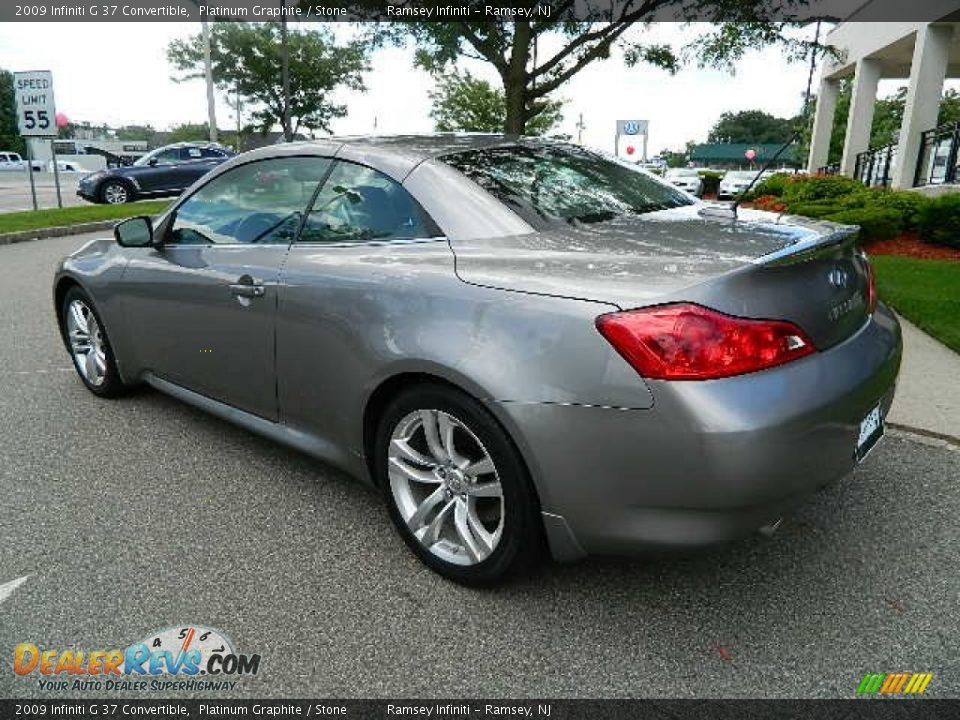 2009 Infiniti G 37 Convertible Platinum Graphite / Stone Photo #4