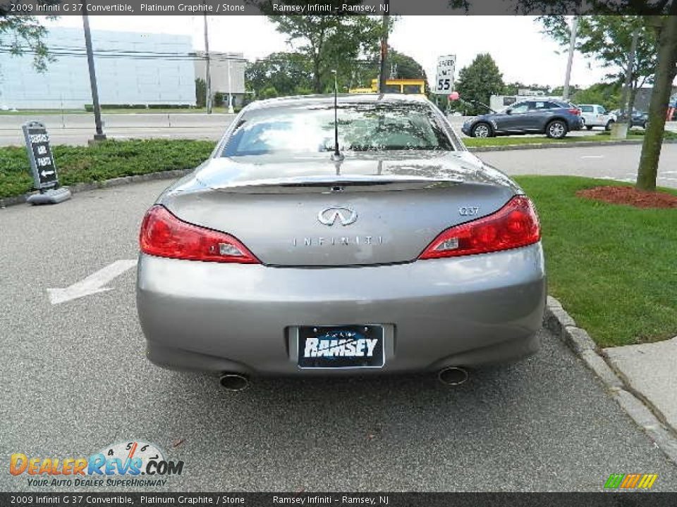 2009 Infiniti G 37 Convertible Platinum Graphite / Stone Photo #5