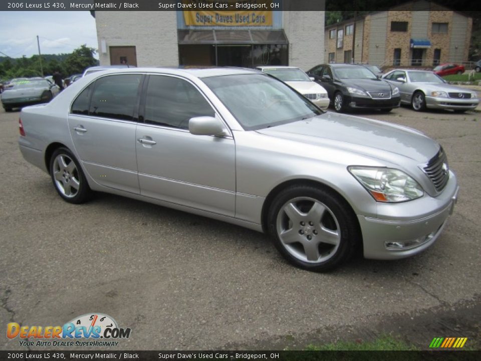 2006 Lexus LS 430 Mercury Metallic / Black Photo #10
