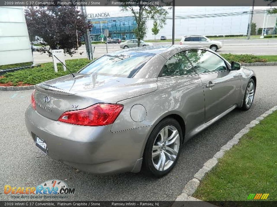 2009 Infiniti G 37 Convertible Platinum Graphite / Stone Photo #6
