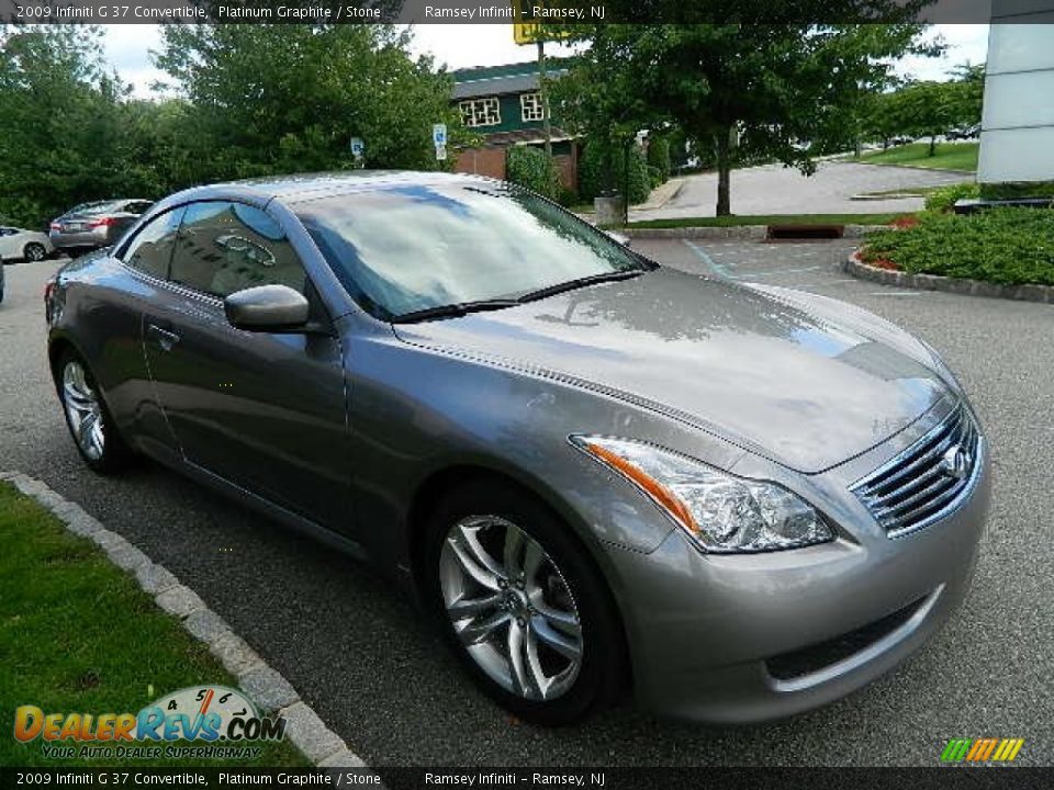 2009 Infiniti G 37 Convertible Platinum Graphite / Stone Photo #7