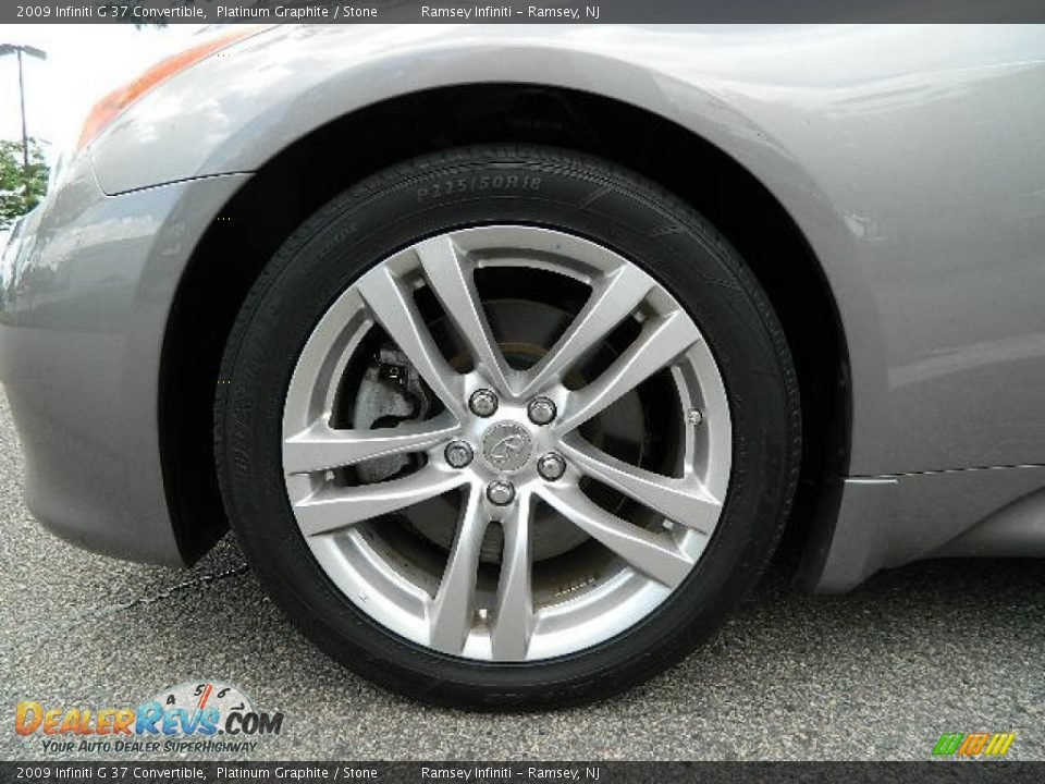 2009 Infiniti G 37 Convertible Platinum Graphite / Stone Photo #9