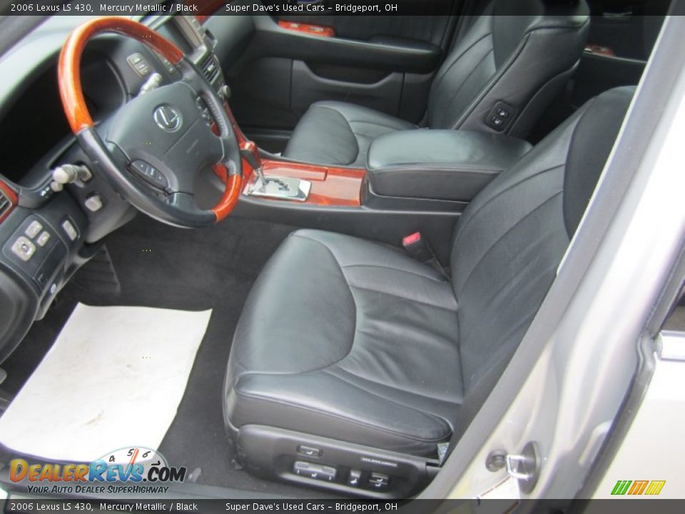 2006 Lexus LS 430 Mercury Metallic / Black Photo #15