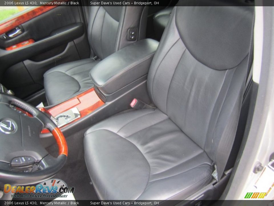 2006 Lexus LS 430 Mercury Metallic / Black Photo #16