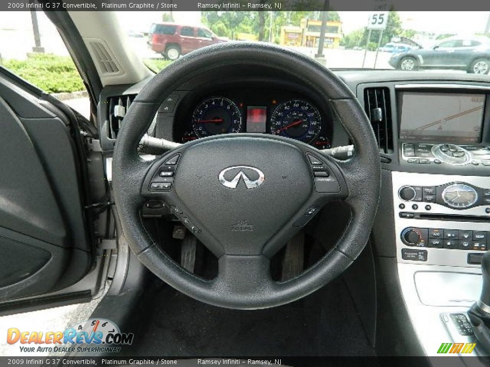 2009 Infiniti G 37 Convertible Platinum Graphite / Stone Photo #14