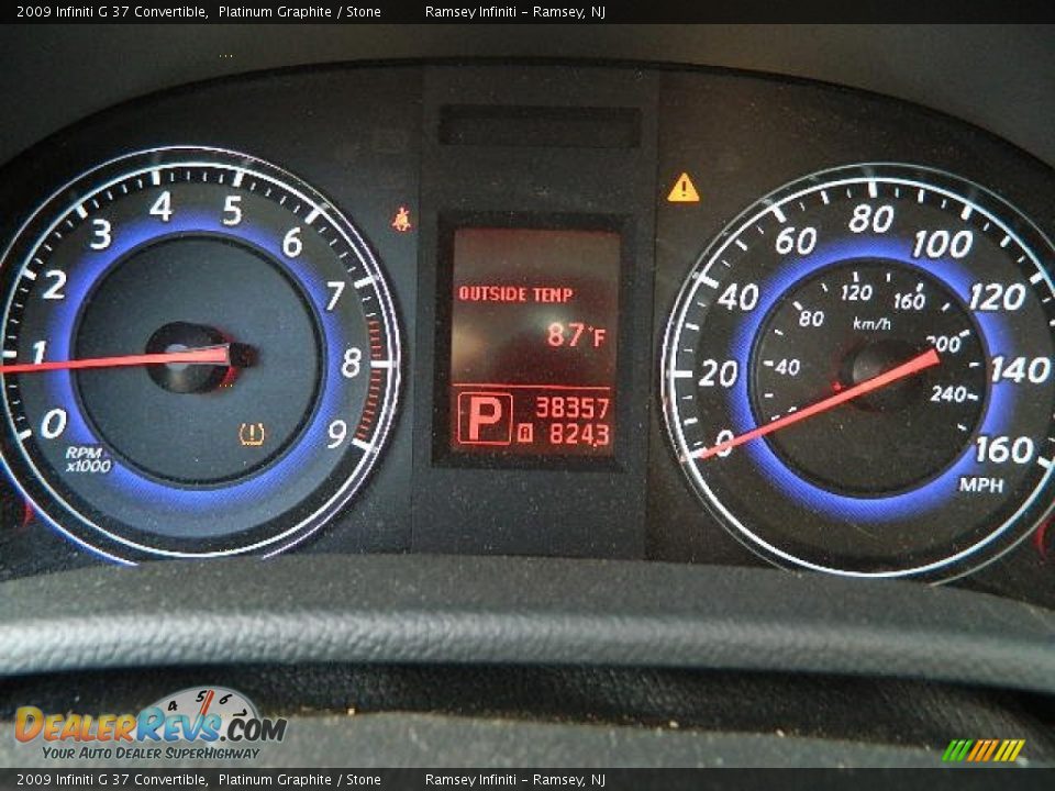 2009 Infiniti G 37 Convertible Platinum Graphite / Stone Photo #15