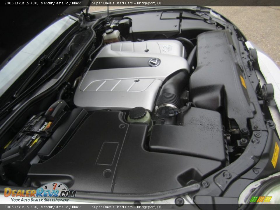 2006 Lexus LS 430 Mercury Metallic / Black Photo #32