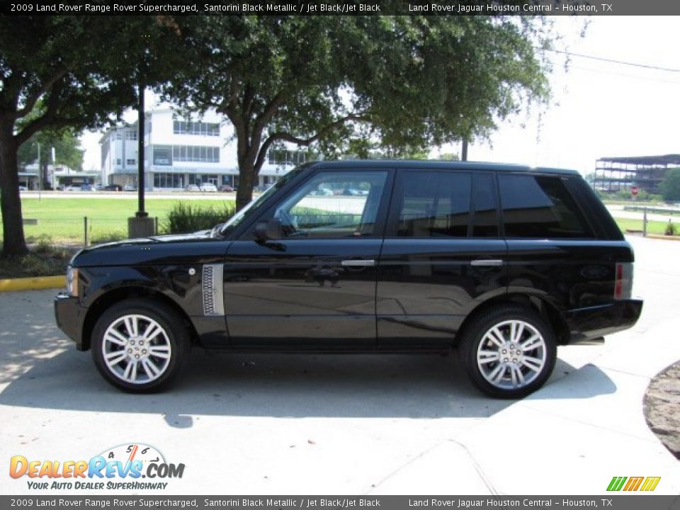 Santorini Black Metallic 2009 Land Rover Range Rover Supercharged Photo #7