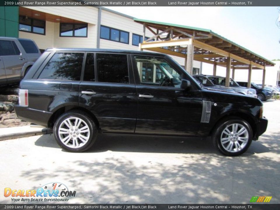 2009 Land Rover Range Rover Supercharged Santorini Black Metallic / Jet Black/Jet Black Photo #11