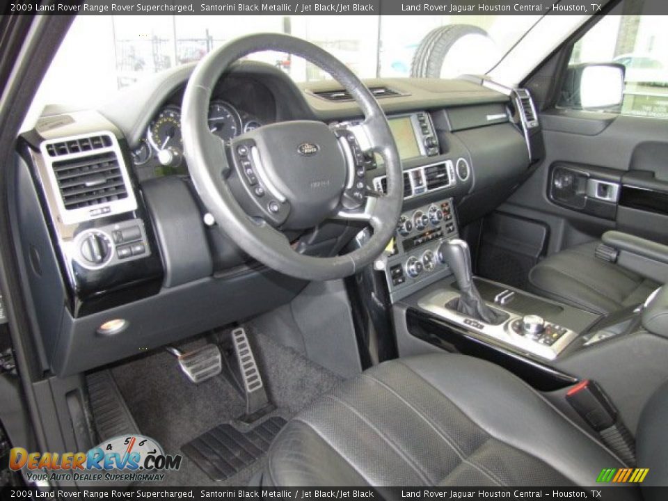 Jet Black/Jet Black Interior - 2009 Land Rover Range Rover Supercharged Photo #12