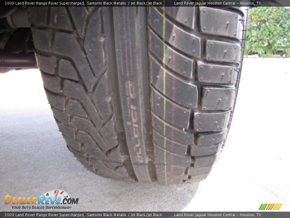 2009 Land Rover Range Rover Supercharged Santorini Black Metallic / Jet Black/Jet Black Photo #23