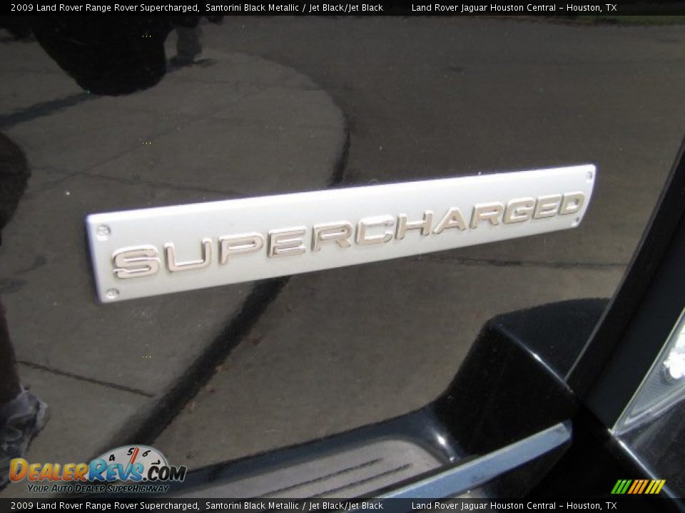 2009 Land Rover Range Rover Supercharged Santorini Black Metallic / Jet Black/Jet Black Photo #24