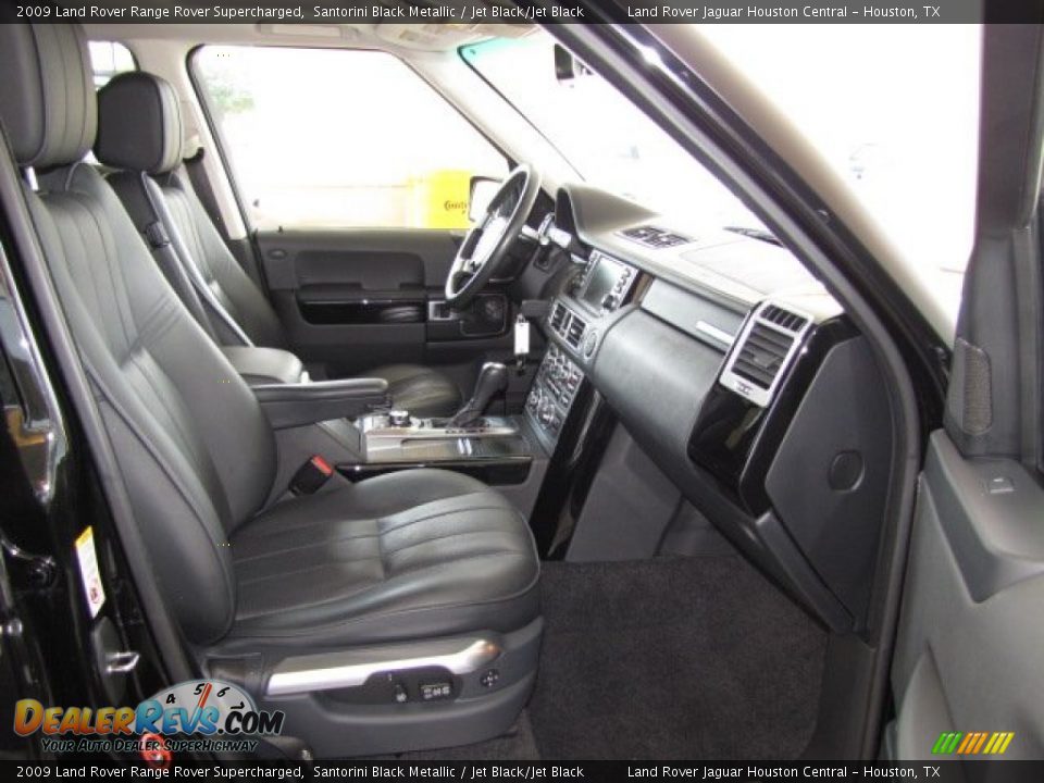 Jet Black/Jet Black Interior - 2009 Land Rover Range Rover Supercharged Photo #25