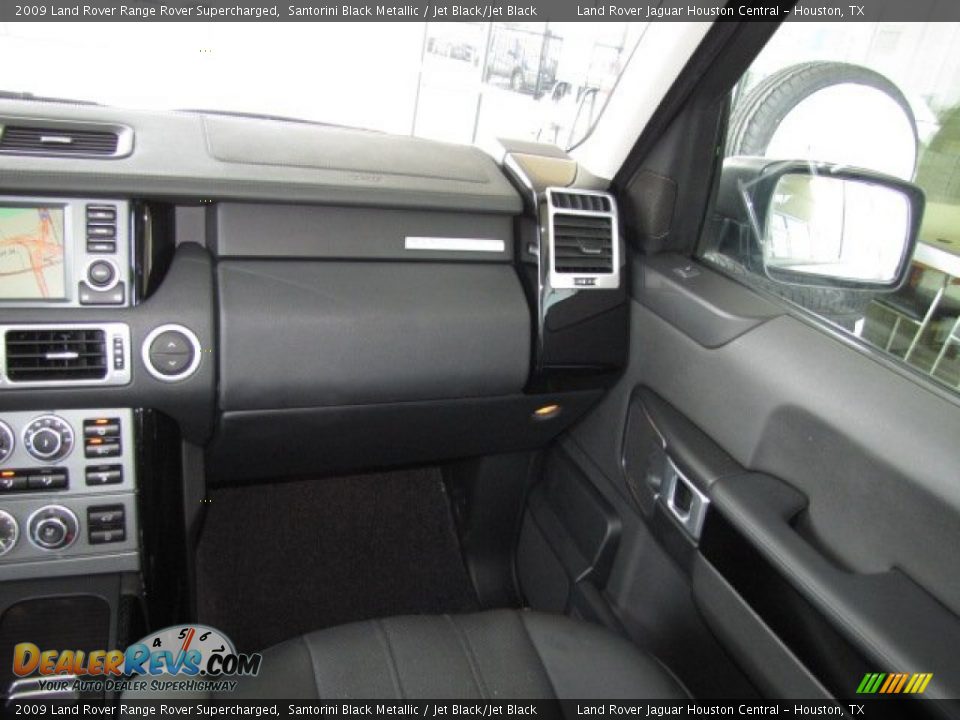 2009 Land Rover Range Rover Supercharged Santorini Black Metallic / Jet Black/Jet Black Photo #34