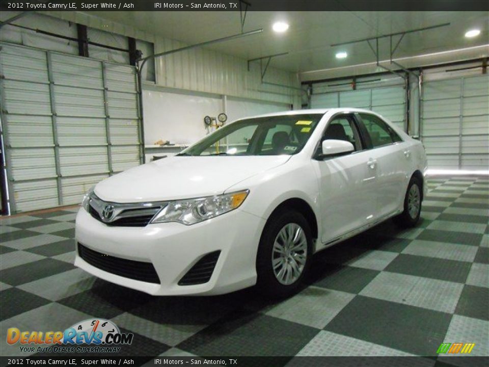 2012 Toyota Camry LE Super White / Ash Photo #3