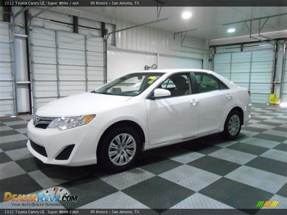 2012 Toyota Camry LE Super White / Ash Photo #4