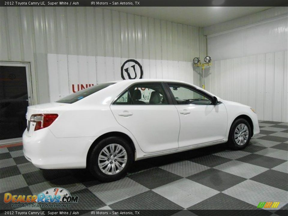 2012 Toyota Camry LE Super White / Ash Photo #7