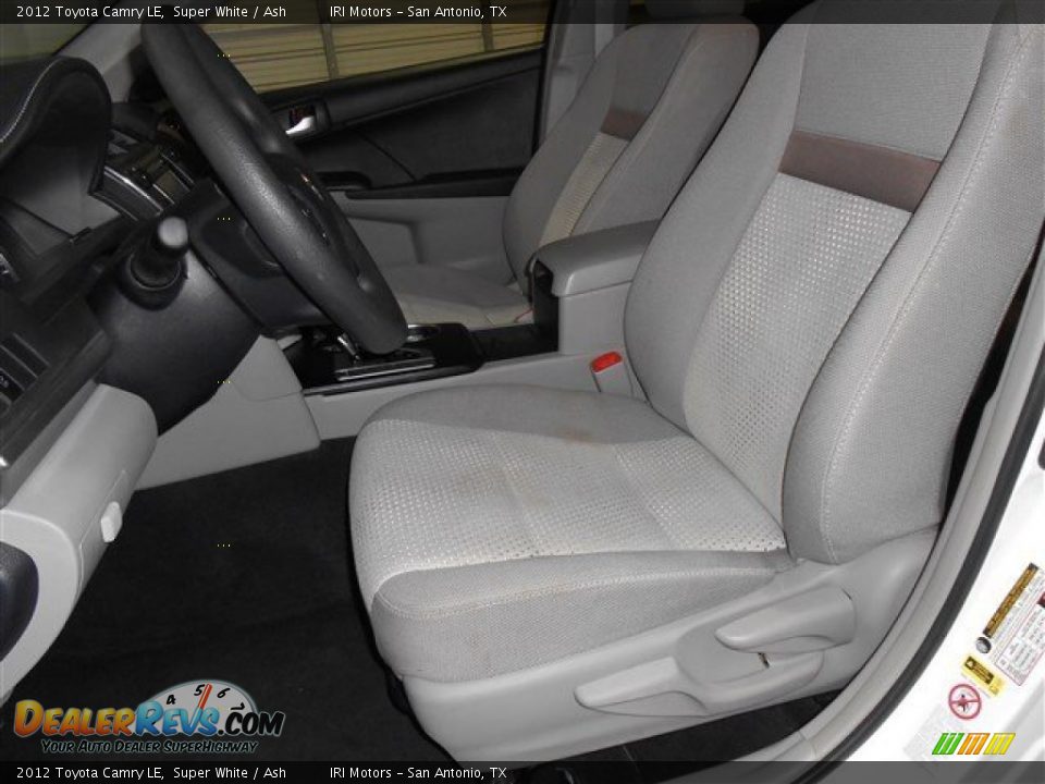 2012 Toyota Camry LE Super White / Ash Photo #11