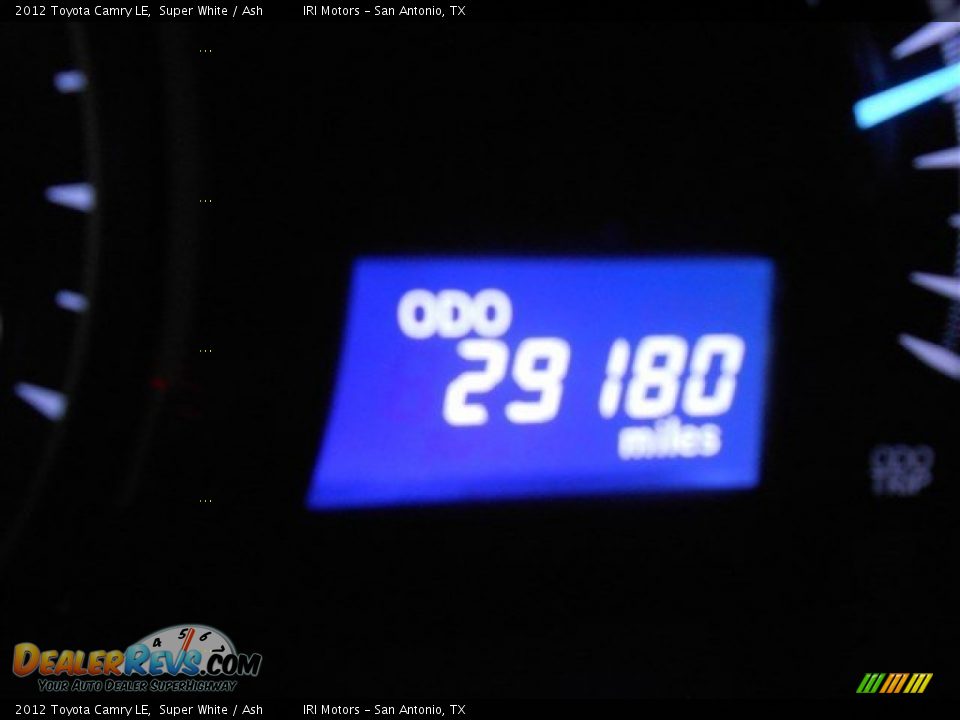 2012 Toyota Camry LE Super White / Ash Photo #12