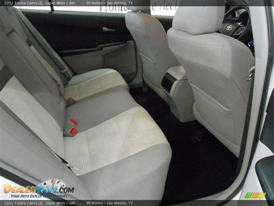 2012 Toyota Camry LE Super White / Ash Photo #19