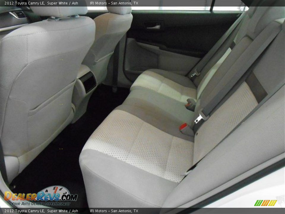 2012 Toyota Camry LE Super White / Ash Photo #20