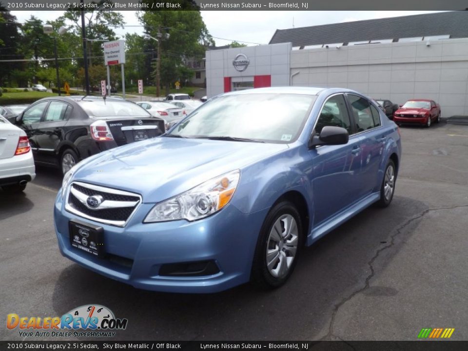 2010 Subaru Legacy 2.5i Sedan Sky Blue Metallic / Off Black Photo #3