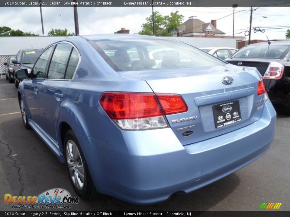 2010 Subaru Legacy 2.5i Sedan Sky Blue Metallic / Off Black Photo #4