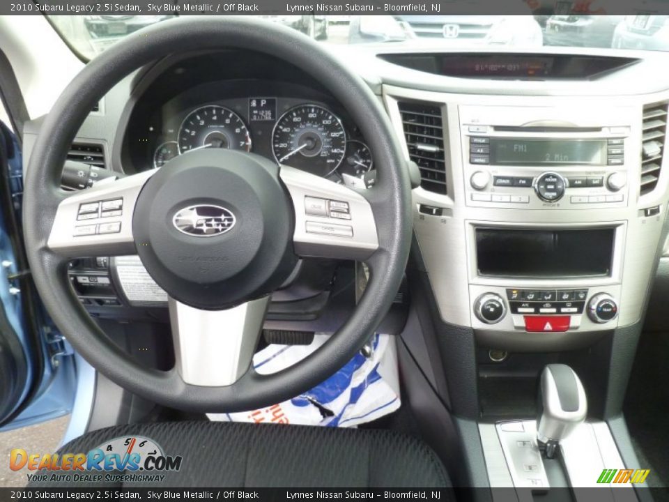 2010 Subaru Legacy 2.5i Sedan Sky Blue Metallic / Off Black Photo #10