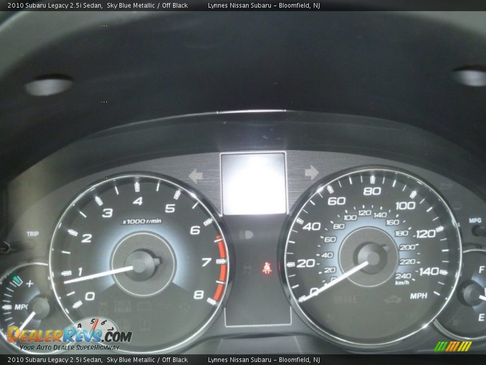 2010 Subaru Legacy 2.5i Sedan Sky Blue Metallic / Off Black Photo #14