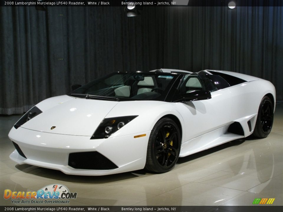 2008 Lamborghini Murcielago LP640 Roadster White / Black Photo #1