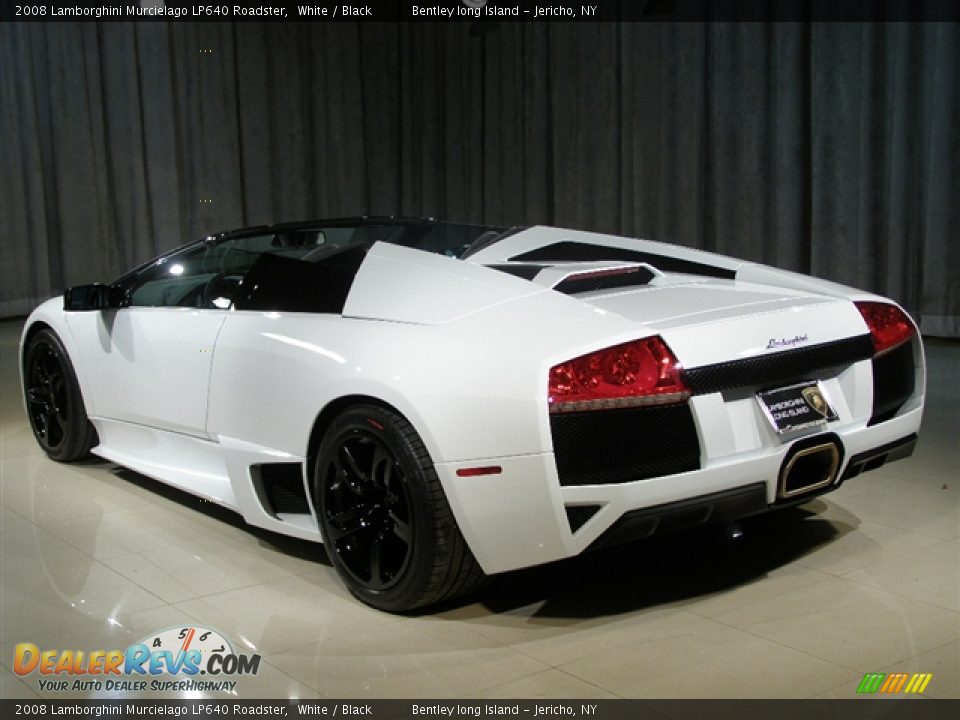 2008 Lamborghini Murcielago LP640 Roadster White / Black Photo #2