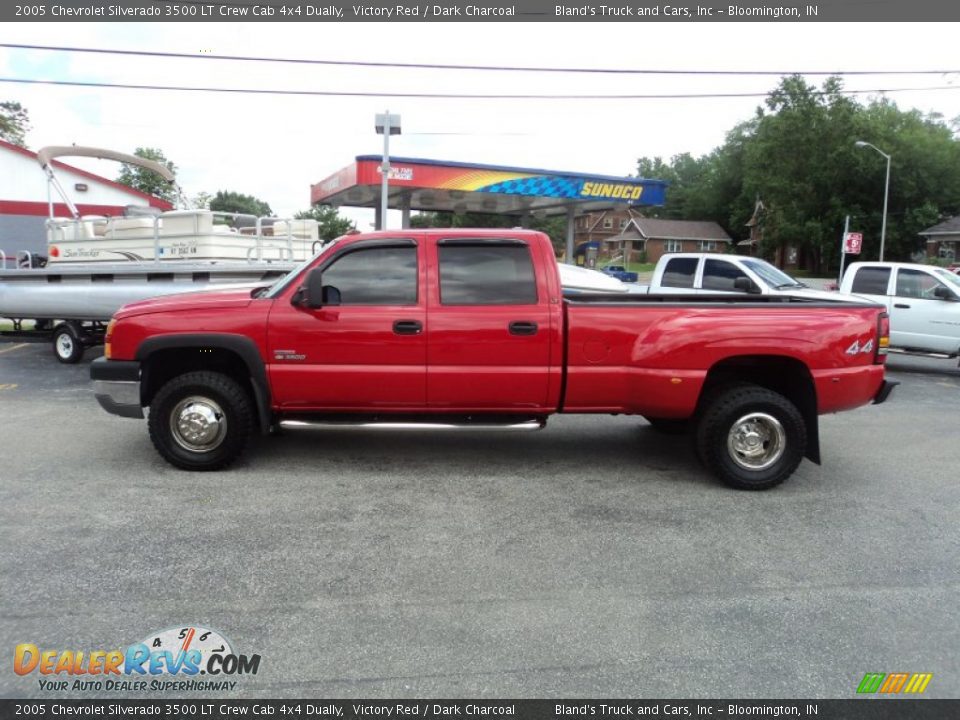 2005 Chevrolet Silverado 3500 LT Crew Cab 4x4 Dually Victory Red / Dark Charcoal Photo #1