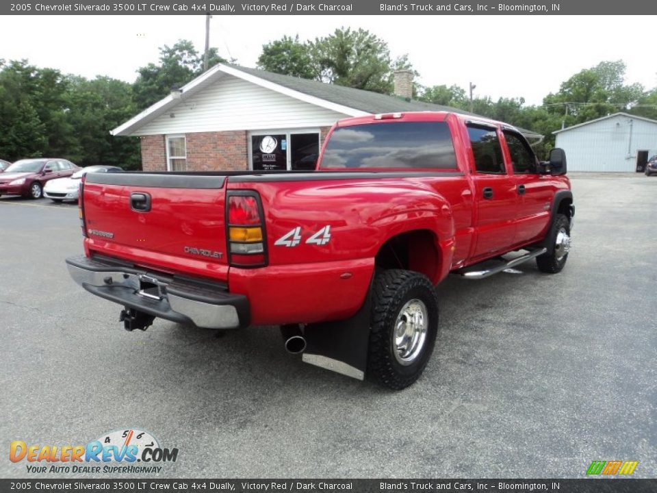 2005 Chevrolet Silverado 3500 LT Crew Cab 4x4 Dually Victory Red / Dark Charcoal Photo #3
