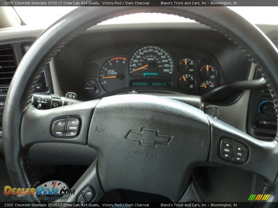 2005 Chevrolet Silverado 3500 LT Crew Cab 4x4 Dually Victory Red / Dark Charcoal Photo #11