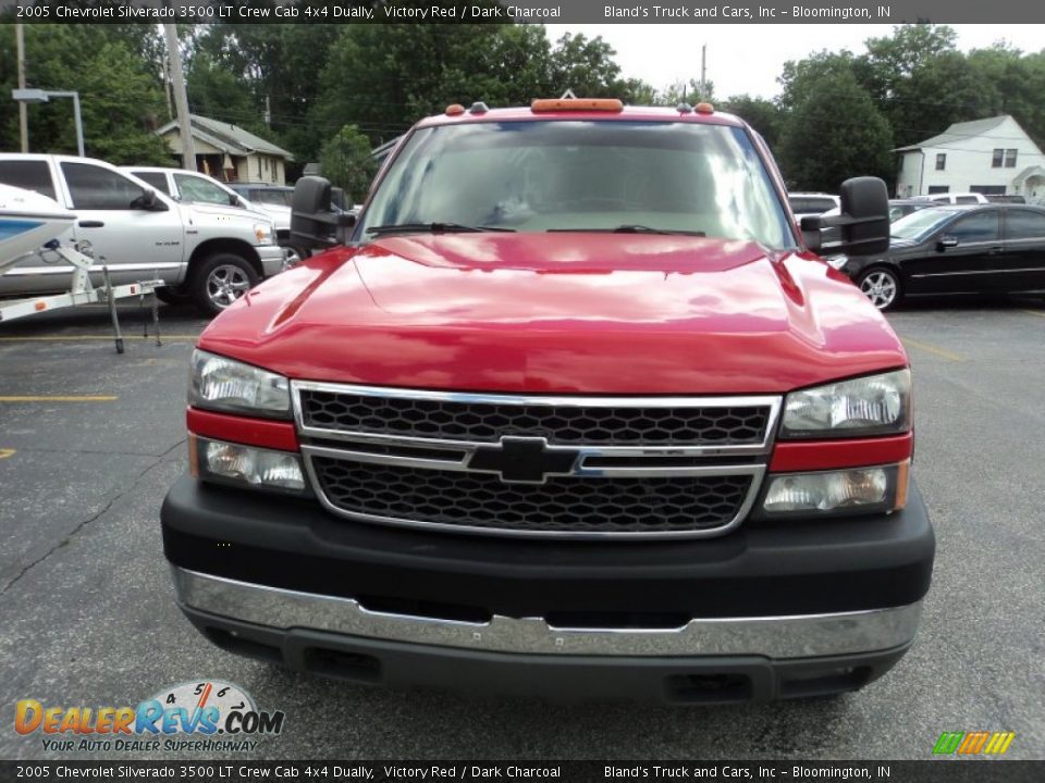2005 Chevrolet Silverado 3500 LT Crew Cab 4x4 Dually Victory Red / Dark Charcoal Photo #29