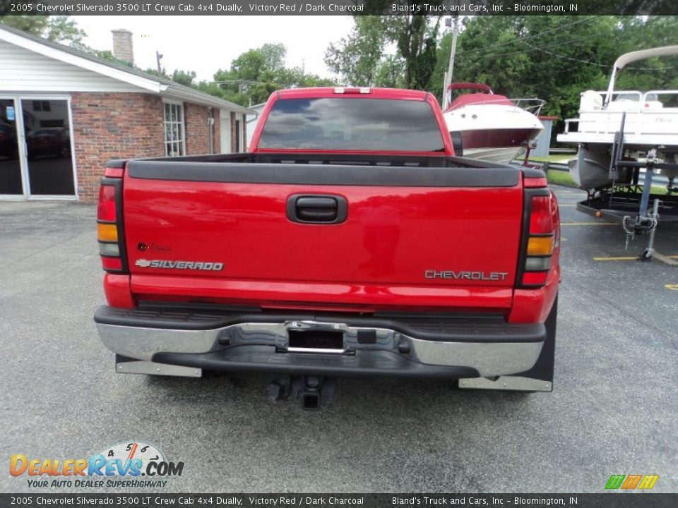2005 Chevrolet Silverado 3500 LT Crew Cab 4x4 Dually Victory Red / Dark Charcoal Photo #31