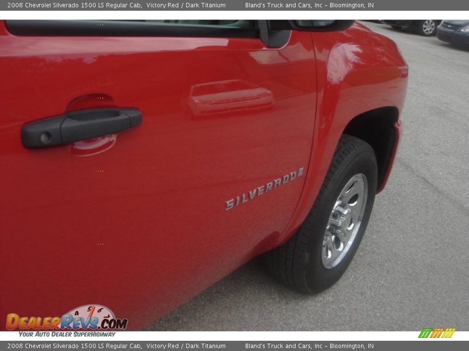 2008 Chevrolet Silverado 1500 LS Regular Cab Victory Red / Dark Titanium Photo #14