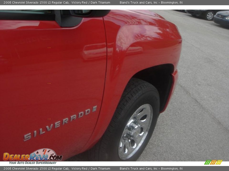 2008 Chevrolet Silverado 1500 LS Regular Cab Victory Red / Dark Titanium Photo #15