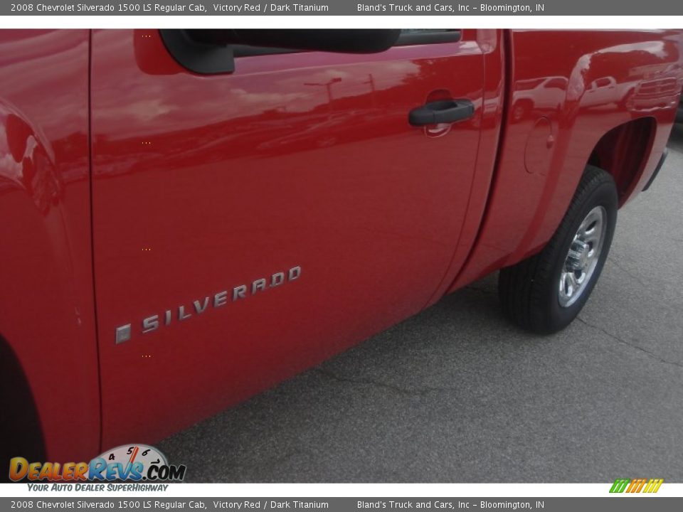 2008 Chevrolet Silverado 1500 LS Regular Cab Victory Red / Dark Titanium Photo #28