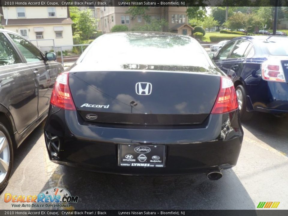 2010 Honda Accord EX Coupe Crystal Black Pearl / Black Photo #4