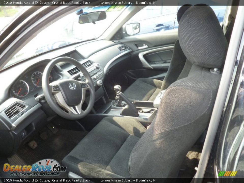 Black Interior - 2010 Honda Accord EX Coupe Photo #7