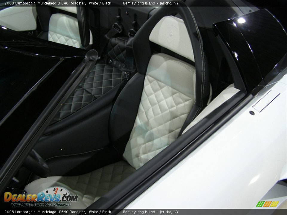 2008 Lamborghini Murcielago LP640 Roadster White / Black Photo #5