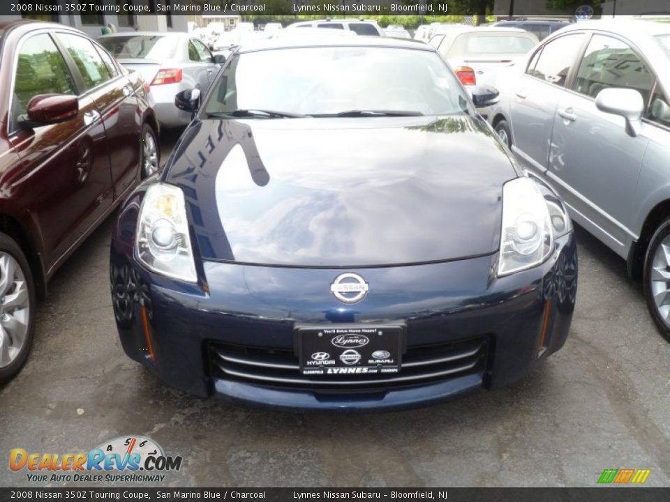 2008 Nissan 350Z Touring Coupe San Marino Blue / Charcoal Photo #2