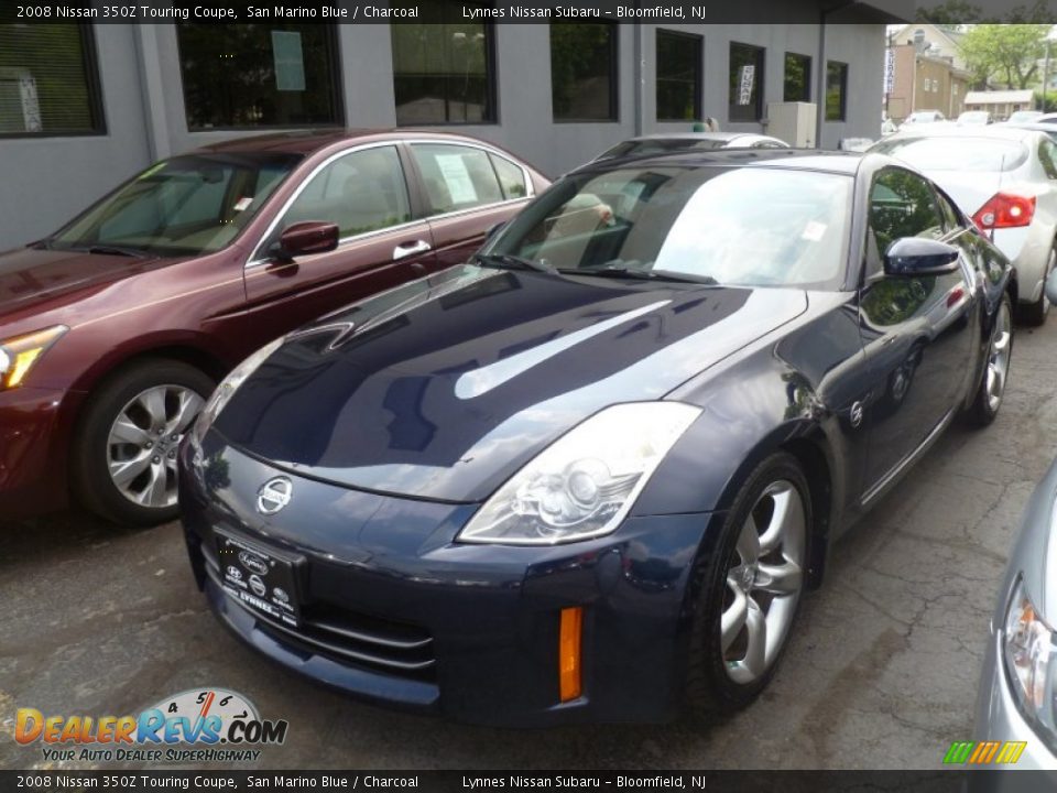 2008 Nissan 350Z Touring Coupe San Marino Blue / Charcoal Photo #3