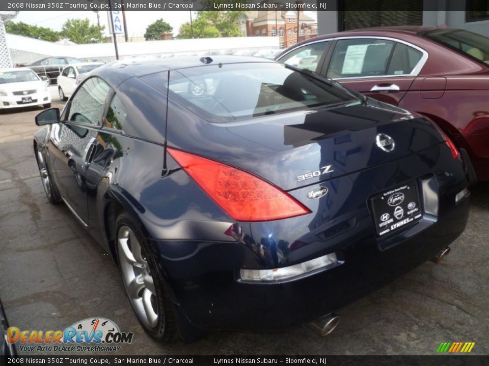 2008 Nissan 350Z Touring Coupe San Marino Blue / Charcoal Photo #4