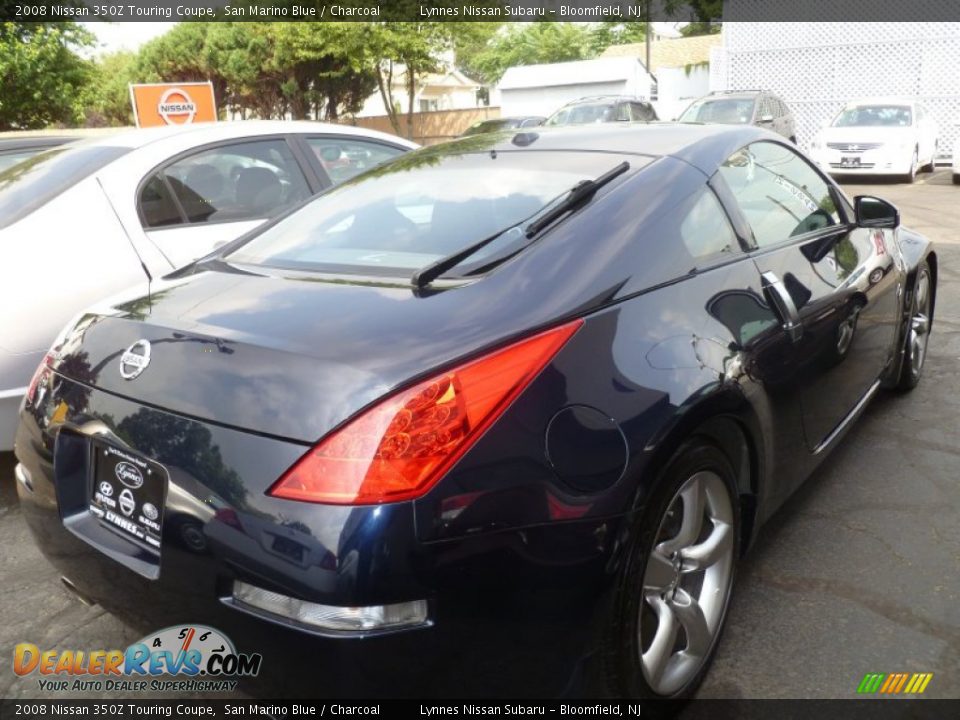2008 Nissan 350Z Touring Coupe San Marino Blue / Charcoal Photo #5