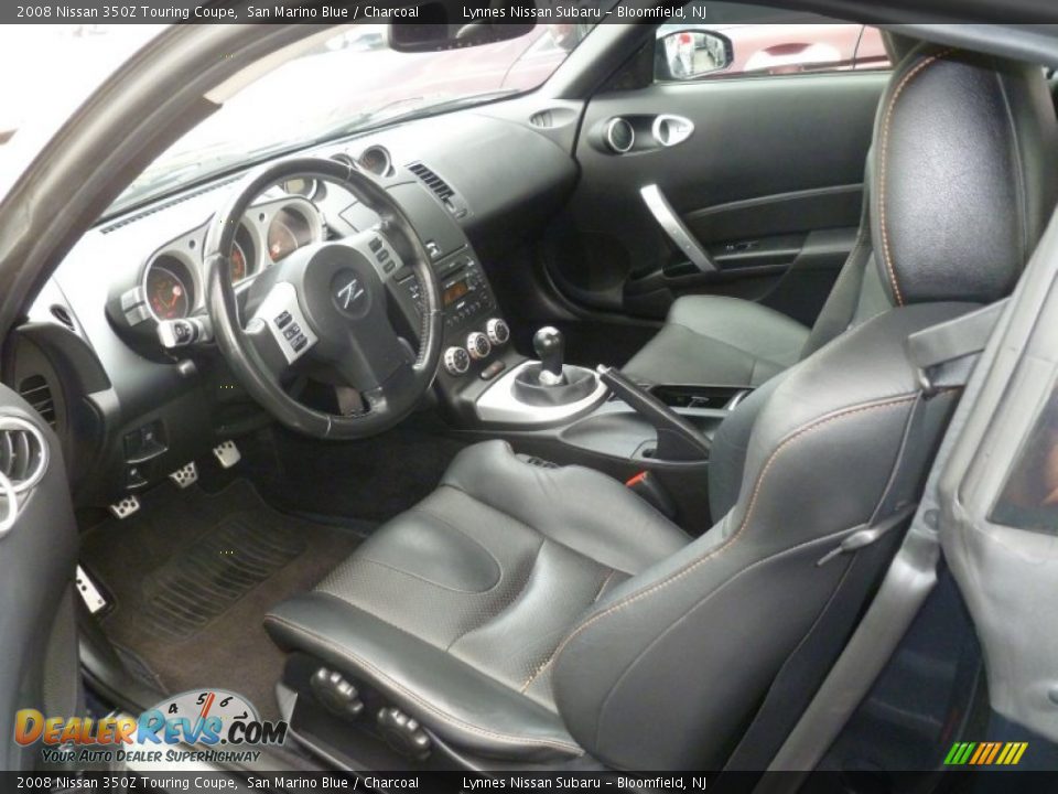 2008 Nissan 350Z Touring Coupe San Marino Blue / Charcoal Photo #9