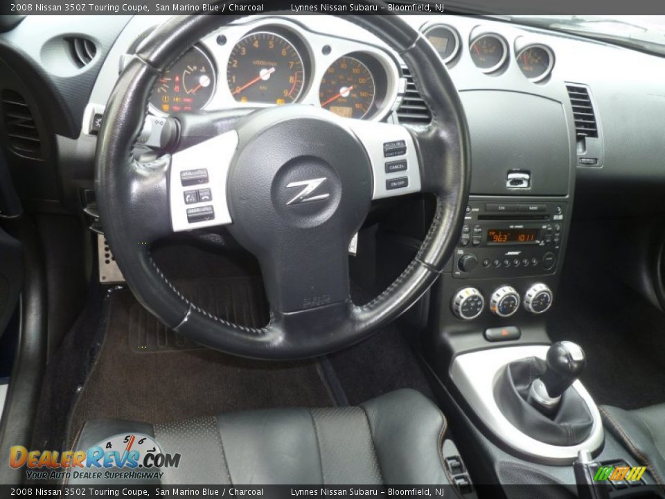 2008 Nissan 350Z Touring Coupe San Marino Blue / Charcoal Photo #12