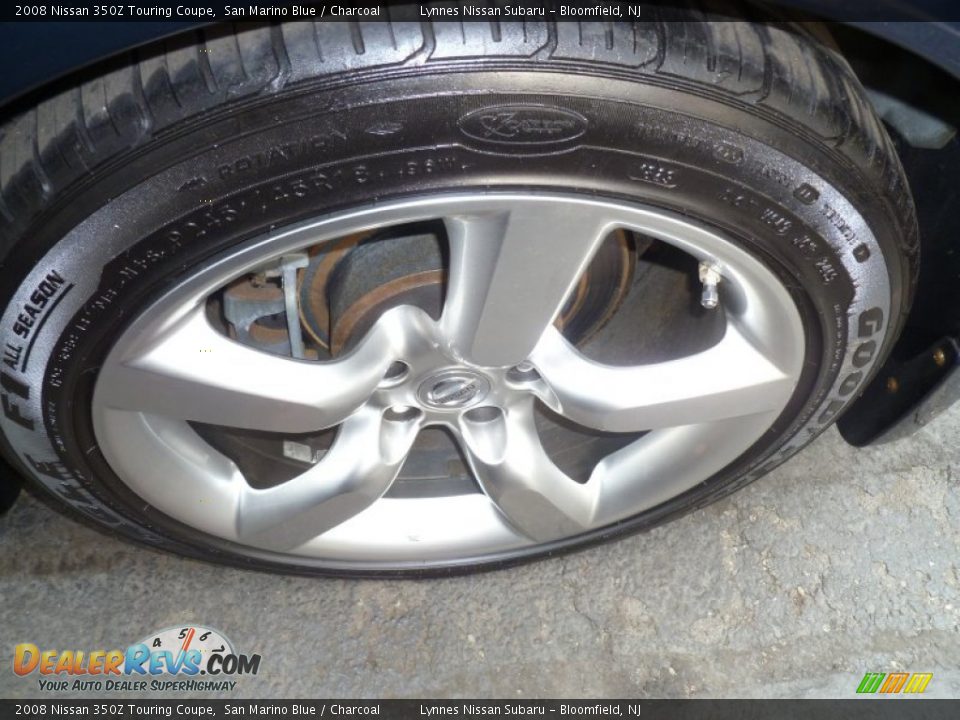 2008 Nissan 350Z Touring Coupe San Marino Blue / Charcoal Photo #13